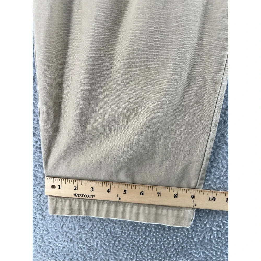 PATAGONIA Organic Cotton Pant Men 38 (35x29 Actual) Tan Khaki Chino Straight Leg